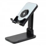 Wholesale 15W Fast Wireless Charging Charger Universal Foldable Desktop Portable Stand Station Qi Compatible Device (Black)